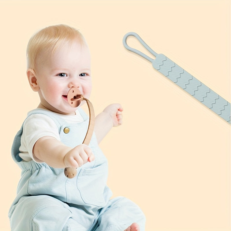 1pc Silicone Pacifier Holder With BPA Pacifier Chain For Teether Toys
