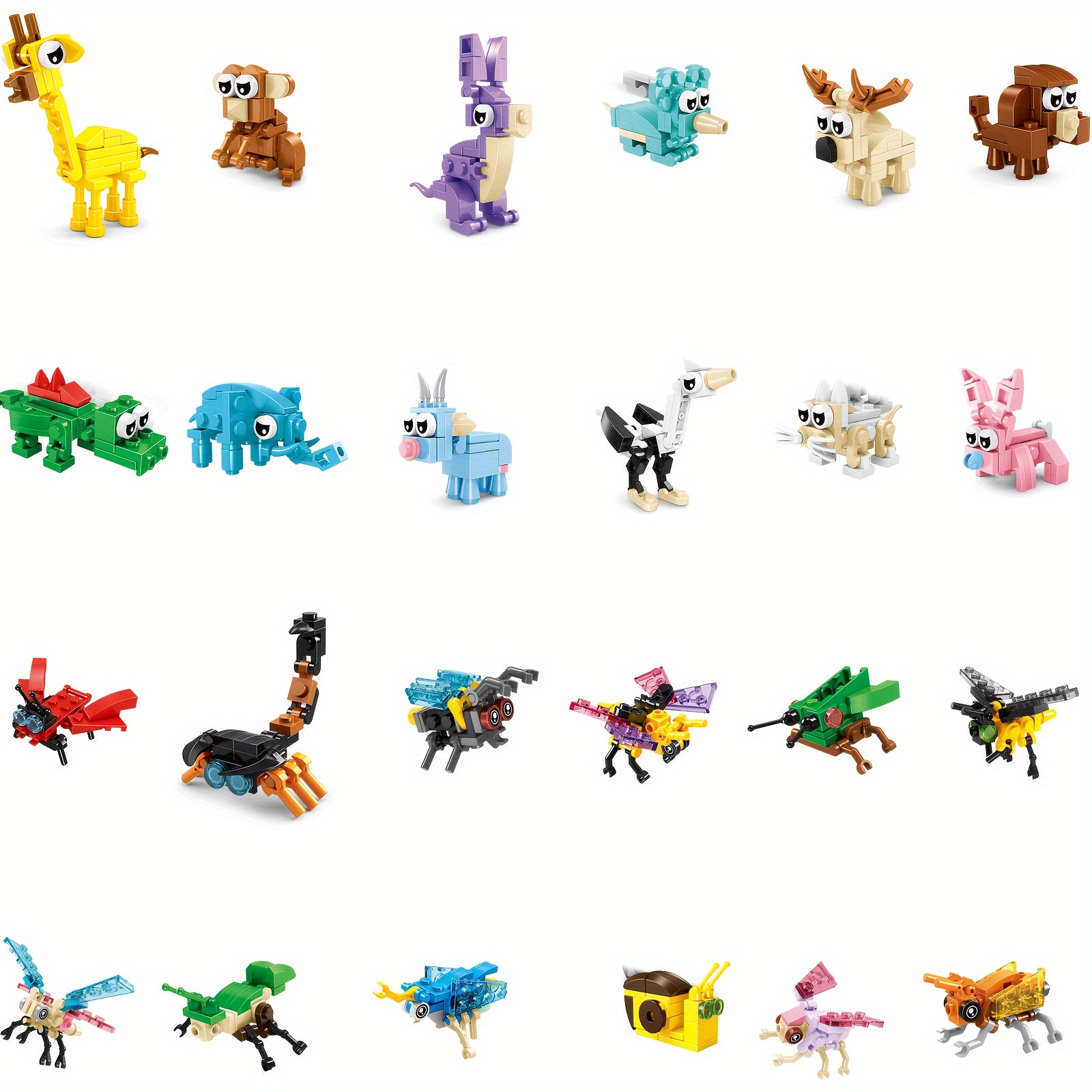 Forest Animals & Insects Assembly Models