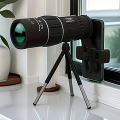 Portable Monocular Telescope 10x Magnification HD Optics Manual Focus 42mm Lens