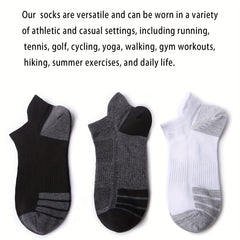 6 Pairs Men's Thin Low Cut Socks for Running Training