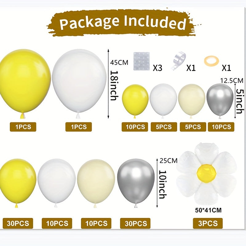 Yellow Balloon Wreath Arch Set for Celebrations