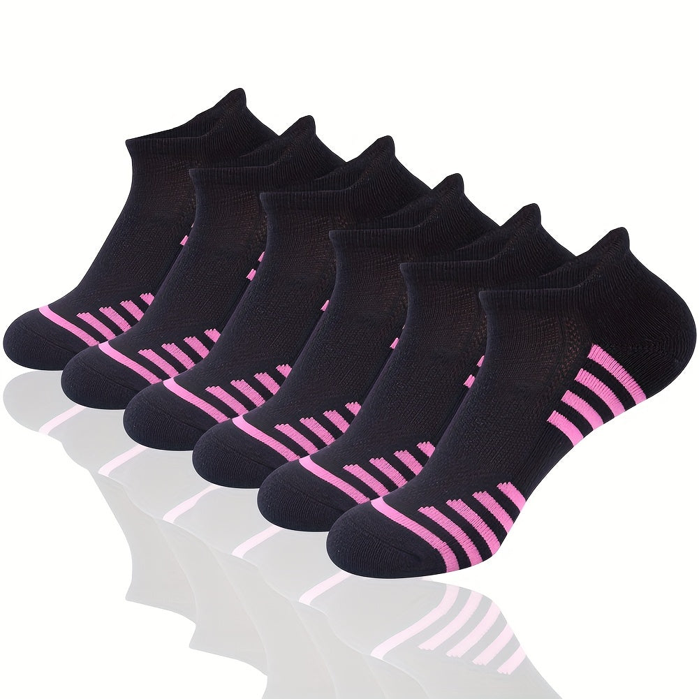 6 Pairs Colorblock Short Socks for Women