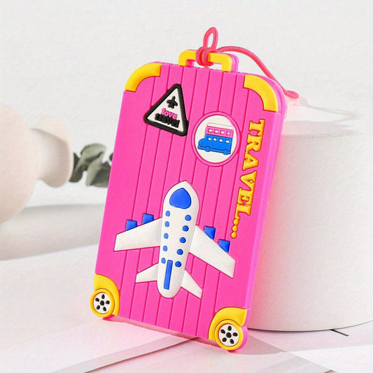Stylish Print Silicone Tag Portable Reusable Luggage Tag Travel