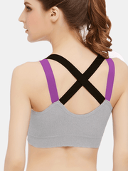 3pcs Criss Cross Sports Bras Colorblock