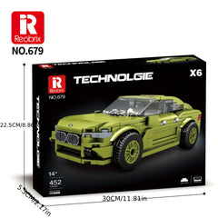 Reobrix High Classic Racing Car Building Bricks Toy