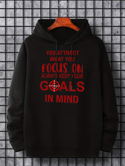 'Keep Your Goals In Mind' Print Hoodie