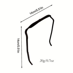 2pcs Curly Thick Hair Large Headband Invisible Hair Hoop Hairstyle Fixing Tool