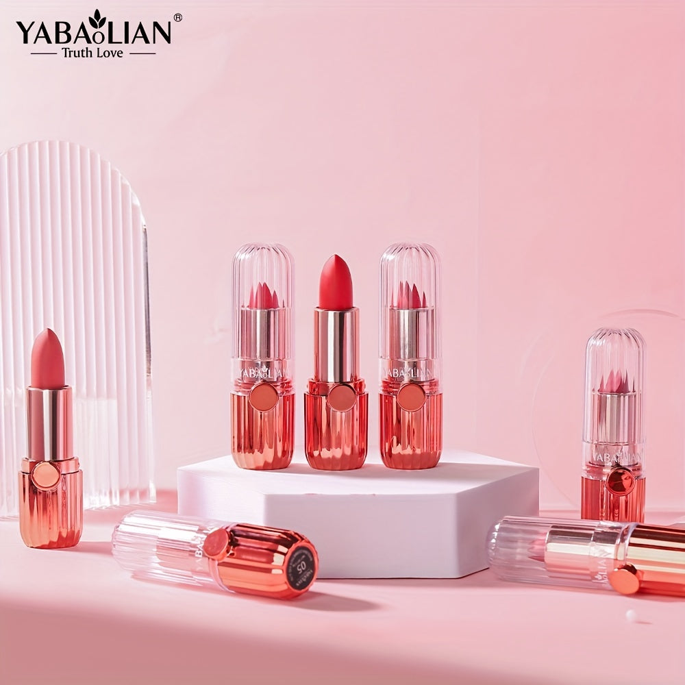 12-Color Long-Lasting Nude Matte Lipstick Set in Classic Red and Brown Shades