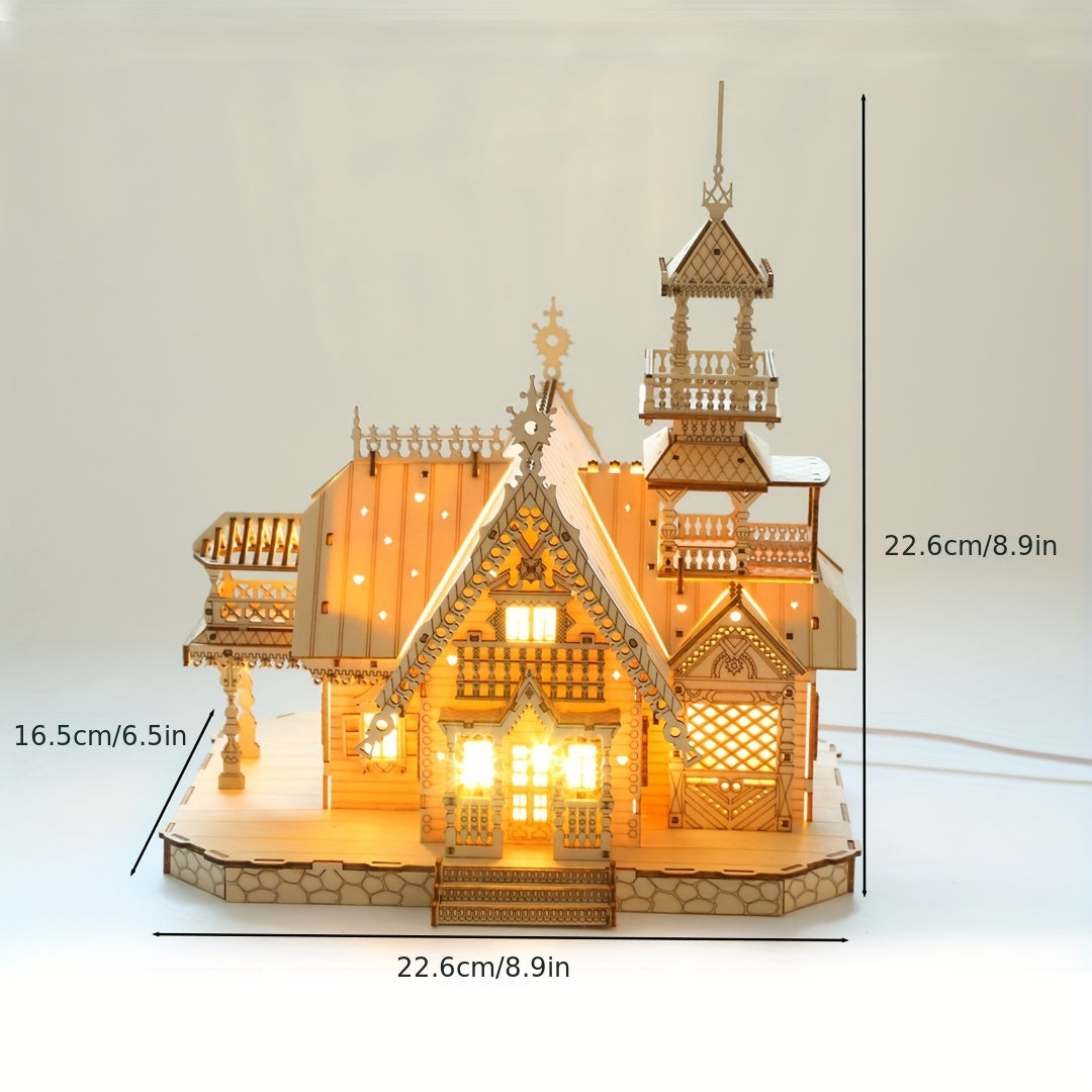 3D Wooden Architectural Model Decoration Gift