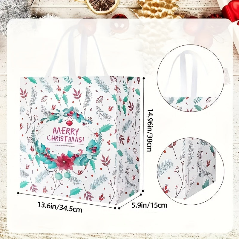 4pcs Oversize Christmas Gift Bags Reusable Tote Bags With Handles