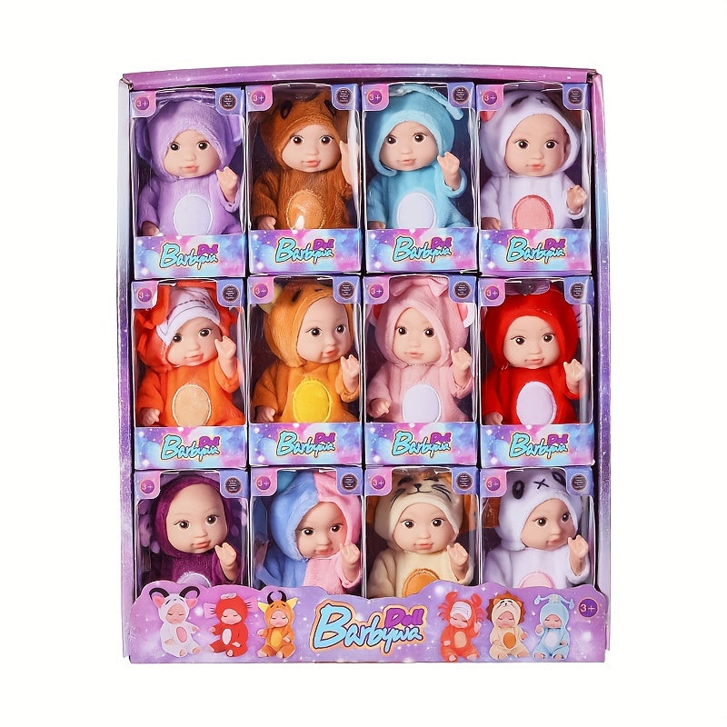 12 Pack 10 PVC Reborn Doll Constellation Series Playset with Handcrafted Outfits