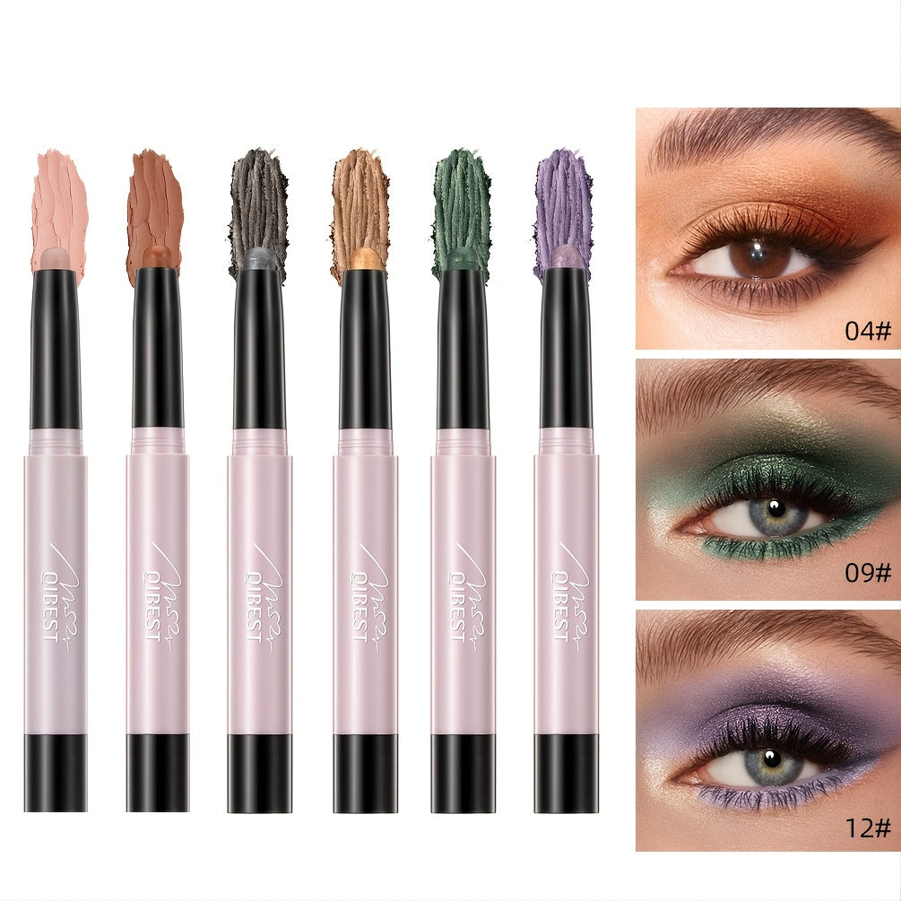 Glitter Eyeshadow Stick Set, Highlights Eyes, Long Lasting