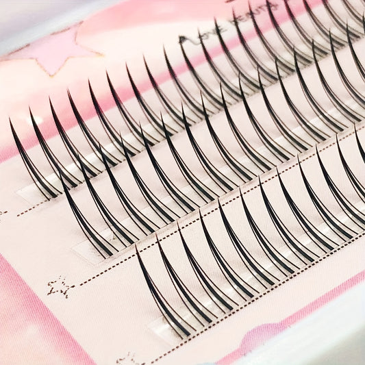 DIY Eyelash Extension Segmented False Eyelashes Little Devil Double Fishtail