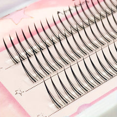 DIY Eyelash Extension Segmented False Eyelashes Little Devil Double Fishtail