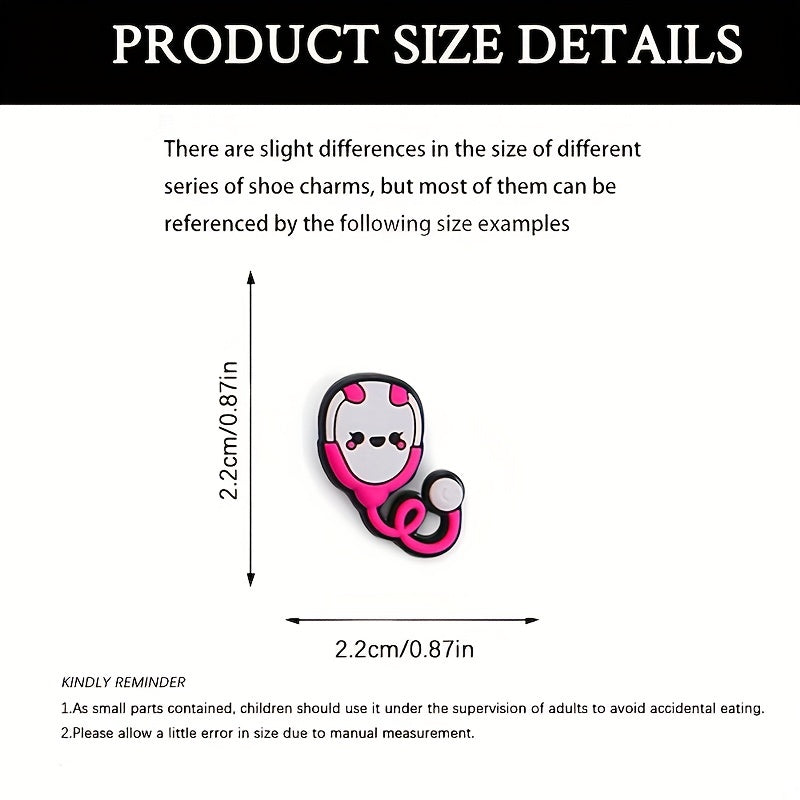 34pcs Medical Series Shoe Charms For Clogs Bubble Slides Sandals PVC Sho...