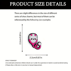 34pcs Medical Series Shoe Charms For Clogs Bubble Slides Sandals PVC Sho...