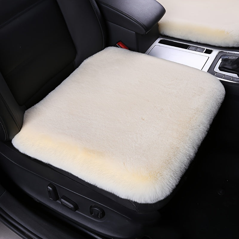 Plush Car Seat Cushion Winter Non-slip Single Seat Model Car Accessory