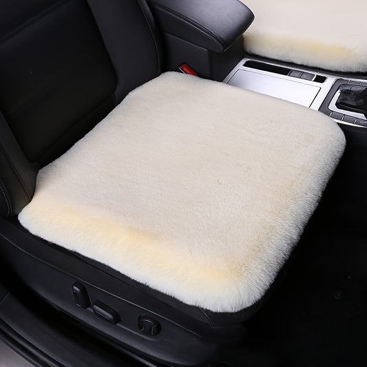 Plush Car Seat Cushion Winter Non-slip Single Seat Model Car Accessory