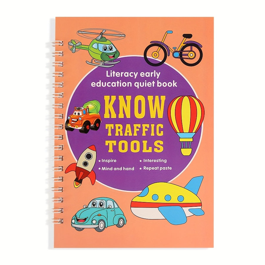 Educational Sticker Activity Book for Toddlers 3-6 Years