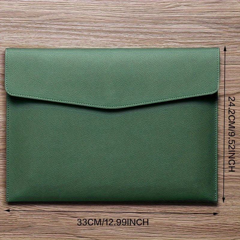 Faux Leather Document Bag A4 Paper File Bag Folder File Package