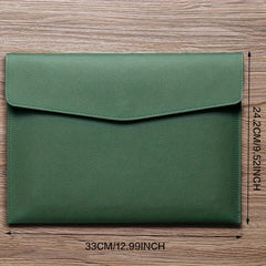 Faux Leather Document Bag A4 Paper File Bag Folder File Package