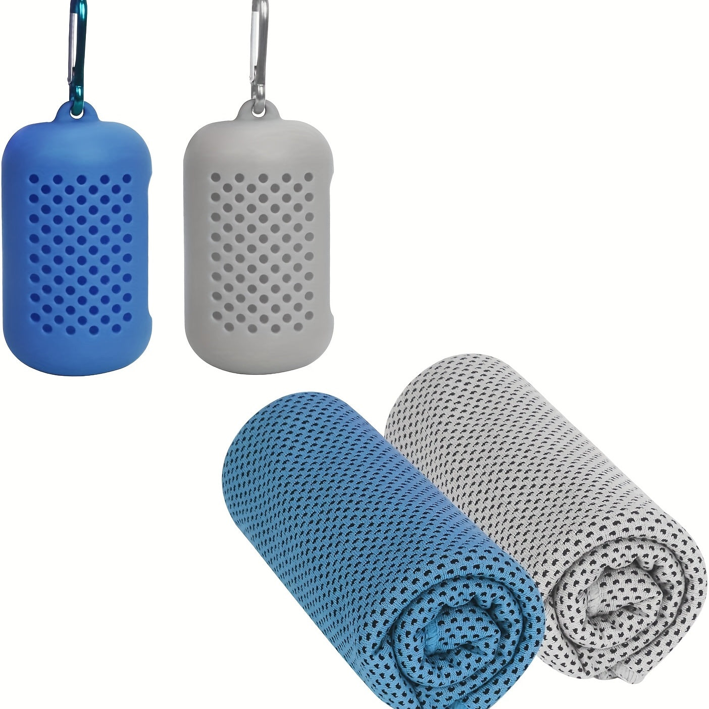 Portable Microfiber Cooling Ice Towels - Soft Breathable Quick Dry Towel 35 x12