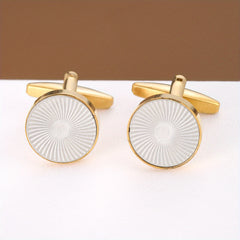 Shirt Round Cufflinks Business Buttons For Men And Women