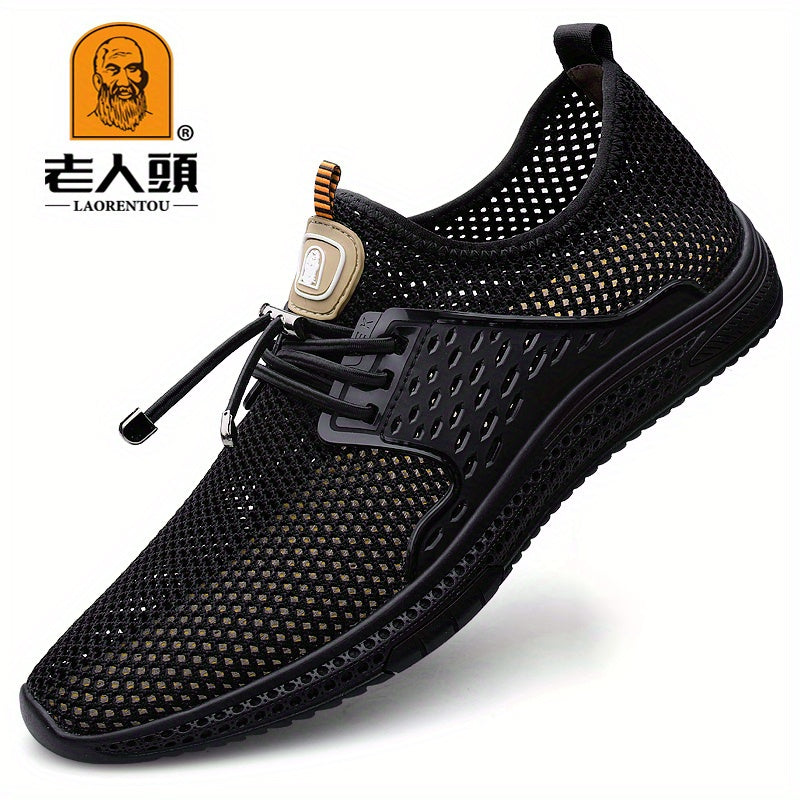 LAORENTOU Men's Lightweight Breathable Shoes For Traveling Hiking