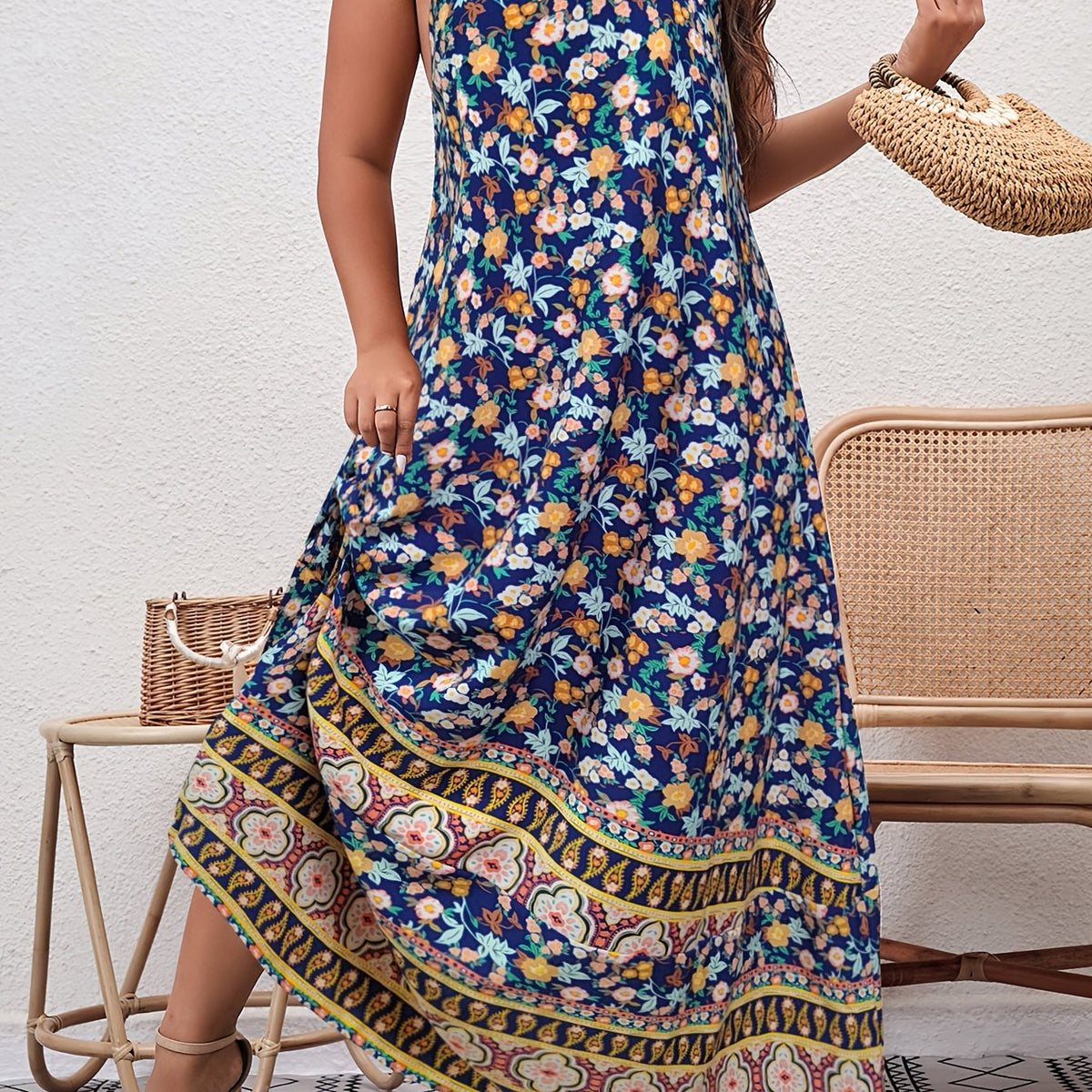  Floral Cami Maxi Dress