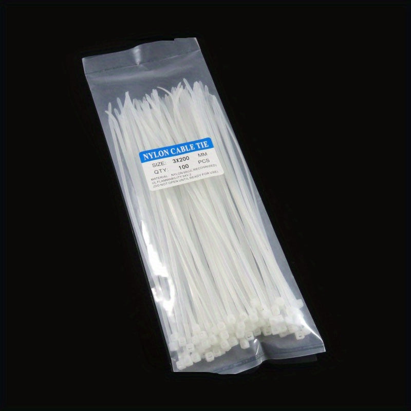 100pcs Nylon Cable Tie Self-locking Binding