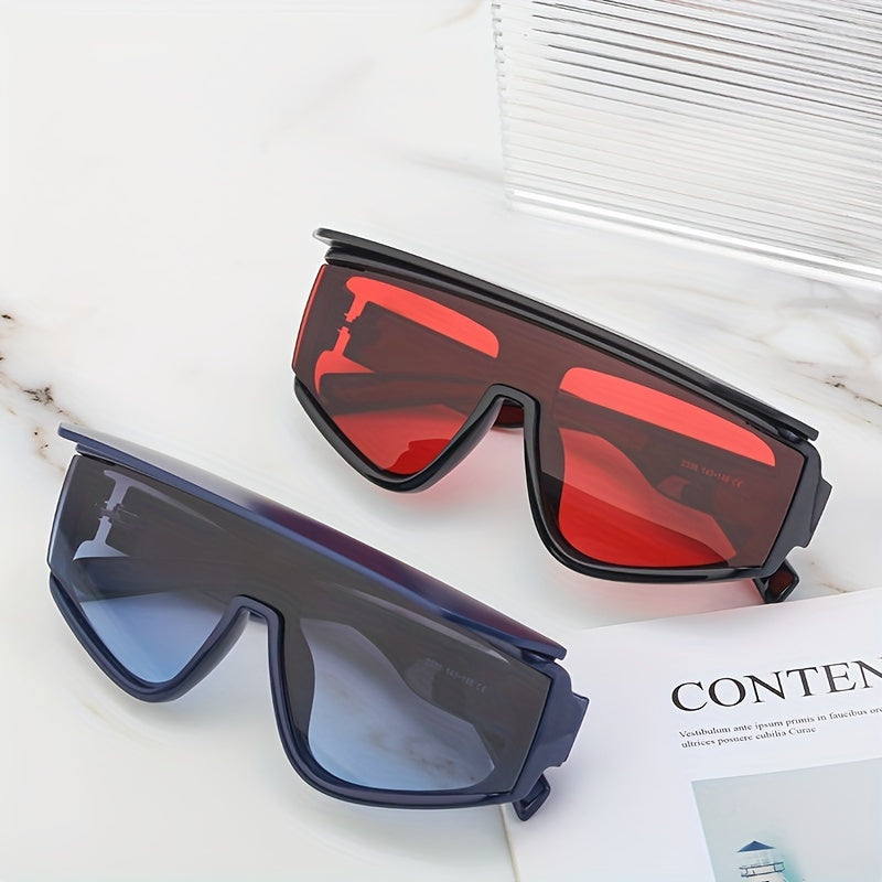 UV Protection Sunglasses with Hooded Curtain for Men and Women