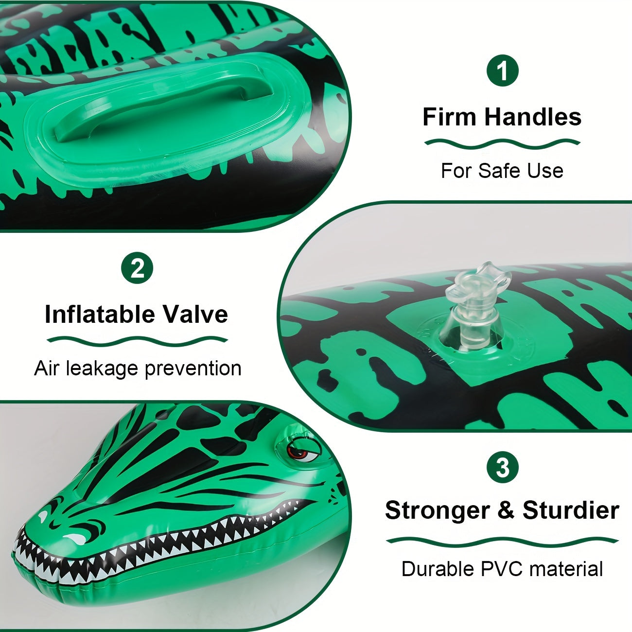 Kids Green Crocodile Riding Pool Toy