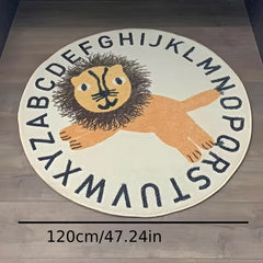 Soft Lion Pattern Rug for Home Decor