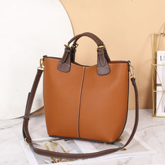 Leather Crossbody Bag Stitching Shoulder Bag