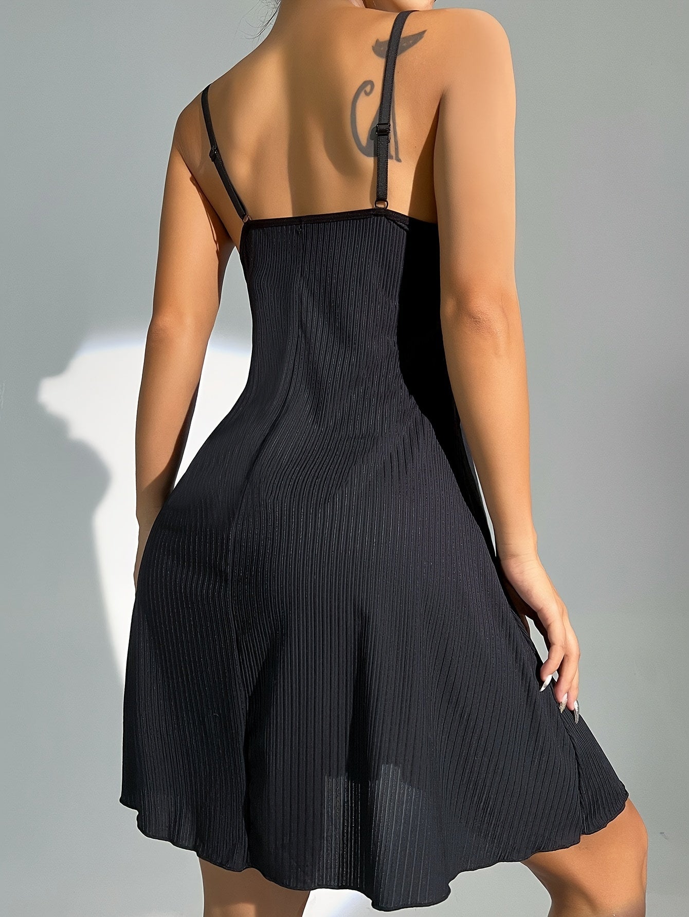 Floral Nightdress V Neck Spaghetti Strap Sleep Dress Women's Sleepwear