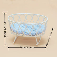 Mini Cast Iron Cradle for OB11 BJD Dolls