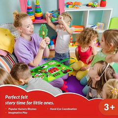 Farm Insect Animal Felt Story Board Set Interactive Game Set