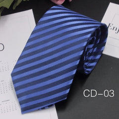 Men's Striped Jacquard Polyester Silk Tie