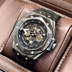 Automatic Mechanical Men's Sports Watch Luminous Hollow