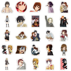 50pcs Anime Cartoon Decoration Stickers Self-adhesive Waterproof Stickers
