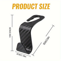 4pcs Car Seat Headrest Hook Storage Hanger Back Seat Organizer