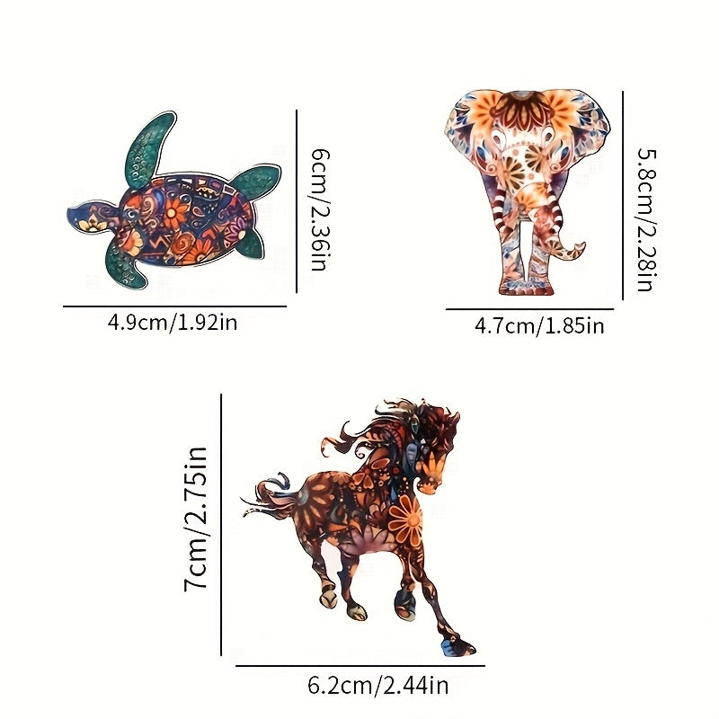 Colorful Turtle Brooch Creative Horse Elephant Animal Lapel Pin
