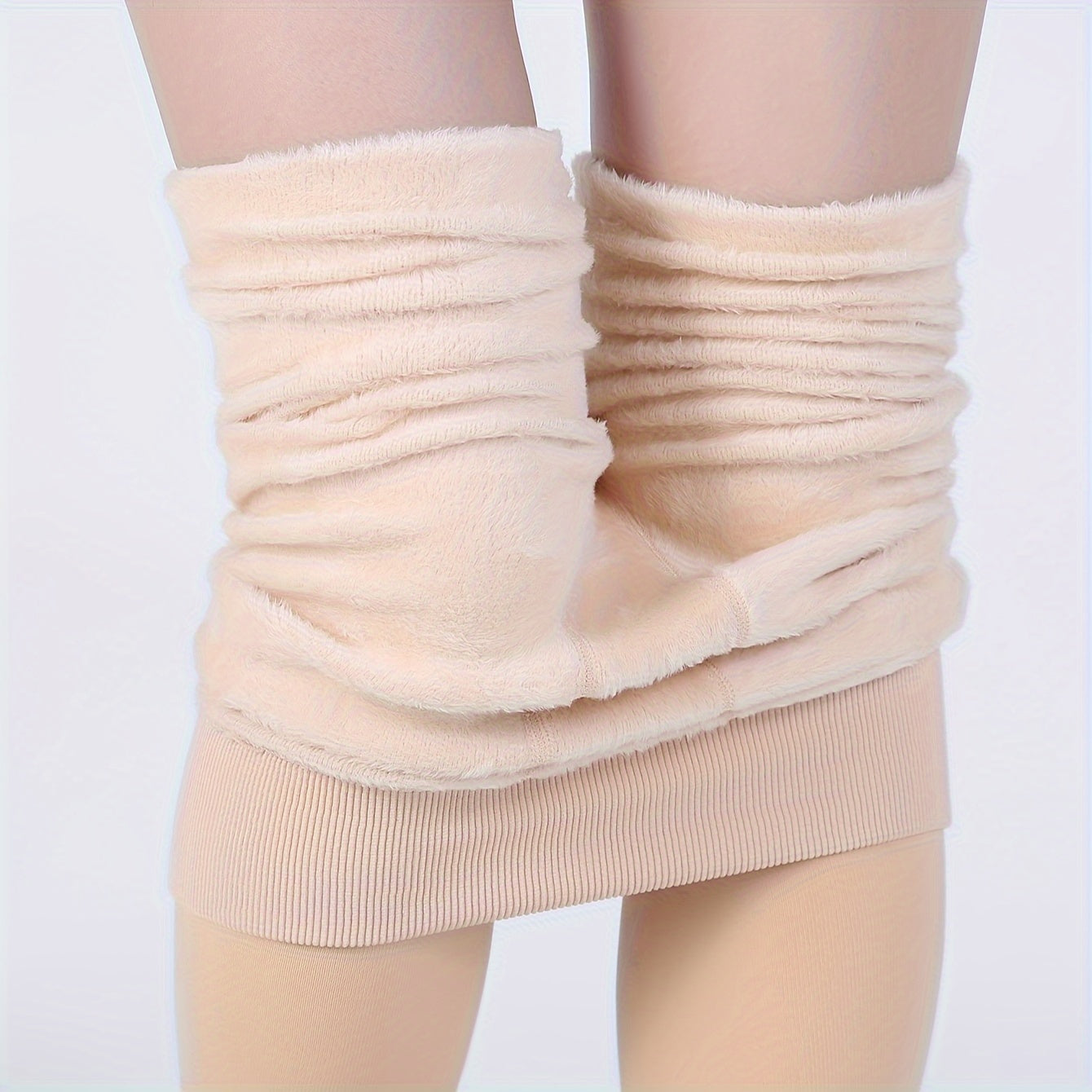 Plush Lined Thermal Tights High Waist Leggings Women's Stockings
