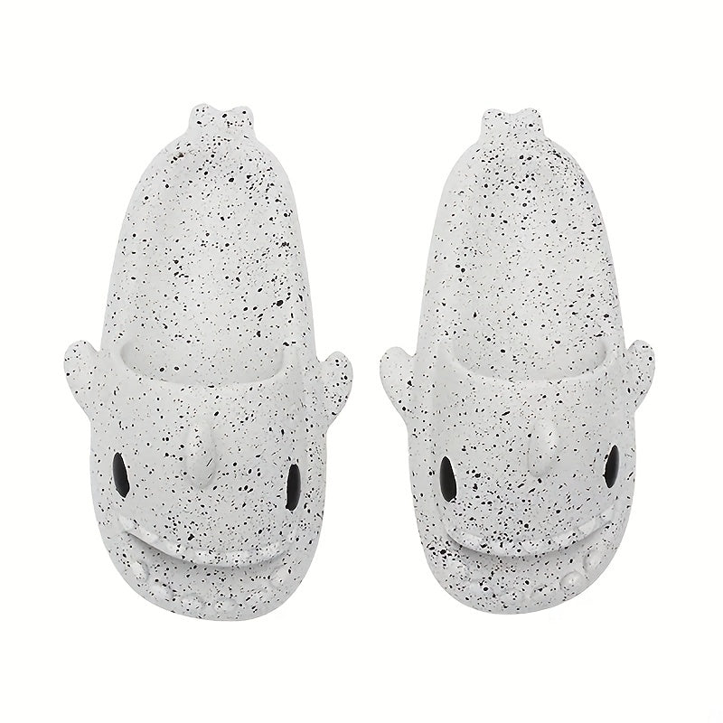 Adorable Shark Non Slip Platform Slides Soft Sole Cloud Slides