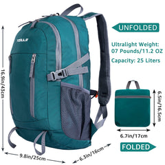 25L Ultralight Backpack for Travel, Hiking, Camping