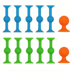 12pcs Funny Silicone Block Building Toys for Kids