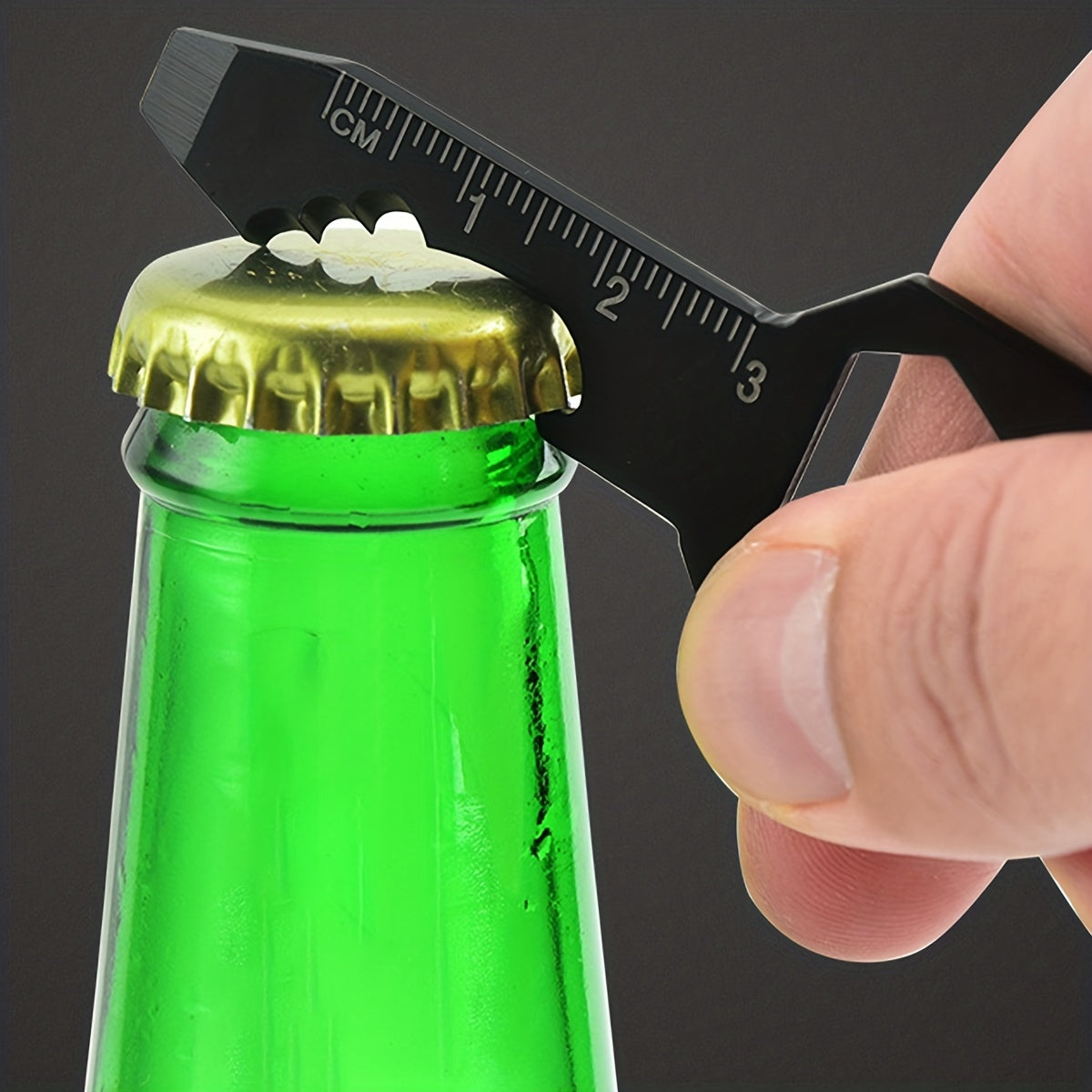 Key Shaped Bottle Opener with Measurements for Beer and Juice