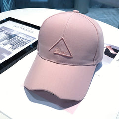 Irregular Brim Cotton Baseball Cap Candy 3D Embroidery Couple Sun Hat