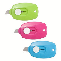 Mini Retractable Colorful Pocket Box Cutter Envelope for Office Home School DIY