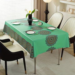 Waterproof Nordic Style Tablecloth PVC Rectangular Dining Table Cover